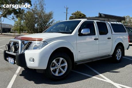 White 2013 Nissan Navara Dual Cab Utility St-X 550 (4X4)
