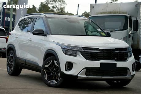 White 2025 Kia Seltos Wagon Gt-Line (Awd) (Two-Tone)