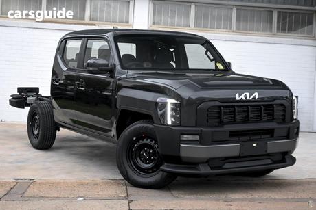 Grey 2025 Kia Tasman Double Cab Chassis S (4X4) Black Fender