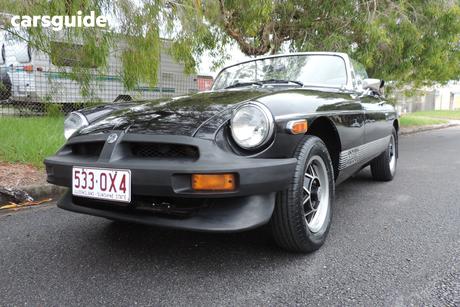 Black 1972 MG B Roadster `L' Sports
