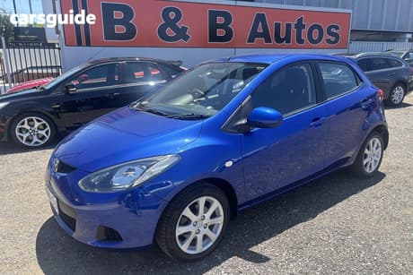 Blue 2008 Mazda 2 Hatchback Maxx