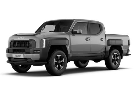 Grey 2025 Kia Tasman Double Cab Pick Up Sx+ (4X4) (Std) Black Fender