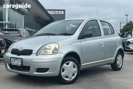 Silver 2003 Toyota Echo Hatchback