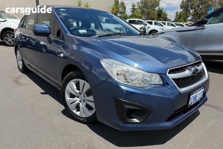 Blue 2013 Subaru Impreza Hatchback 2.0I (Awd)