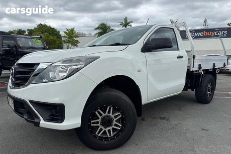 White 2019 Mazda BT-50 Cab Chassis Xt (4X4) (5Yr)