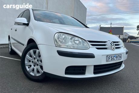 White 2006 Volkswagen Golf Hatchback 2.0 Tdi Comfortline