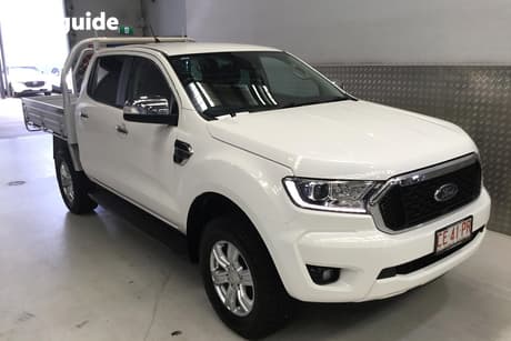 White 2021 Ford Ranger Double Cab Chassis Xlt 2.0 (4X4)