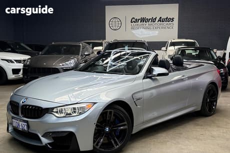 Silver 2015 BMW M4 Convertible
