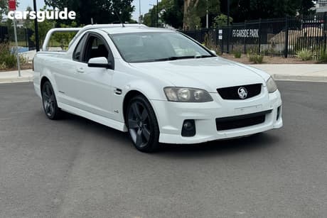 White 2011 Holden Commodore Utility Sv6