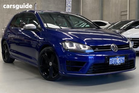 Blue 2015 Volkswagen Golf Hatchback R