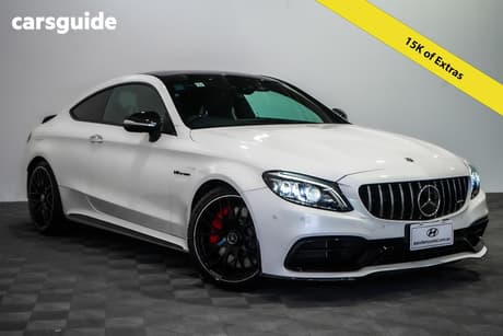 White 2021 Mercedes-Benz C63 Coupe S