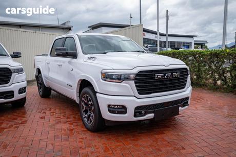 White 2025 RAM 1500 Crew Cab Utility Rebel Hurricane