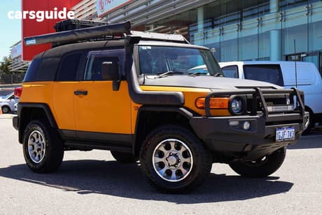 Yellow 2013 Toyota FJ Cruiser Wagon
