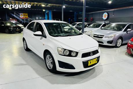 White 2014 Holden Barina Sedan Cd
