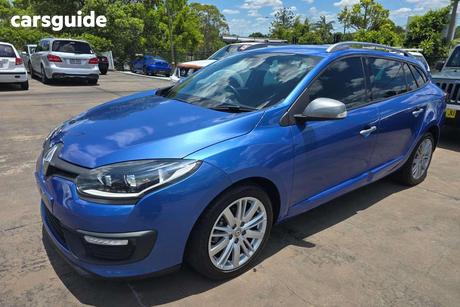 Blue 2015 Renault Megane Wagon Gt-Line