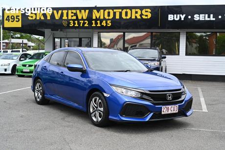 Blue 2017 Honda Civic Hatchback Vti