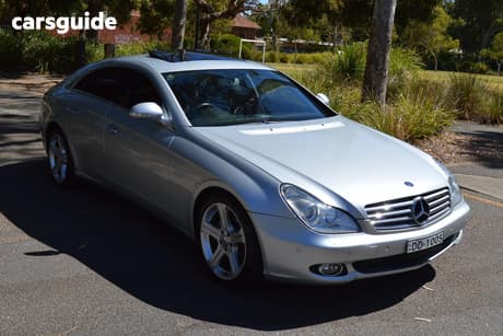 Silver 2007 Mercedes-Benz CLS350 Coupe