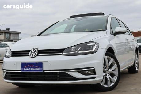 White 2019 Volkswagen Golf Wagon 110 Tsi Highline
