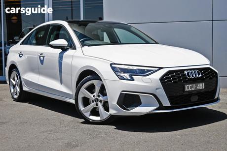 White 2022 Audi A3 Sportback 35 Tfsi Mhev