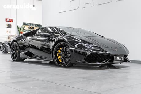 Black 2015 Lamborghini Huracan Coupe Lp 610-4