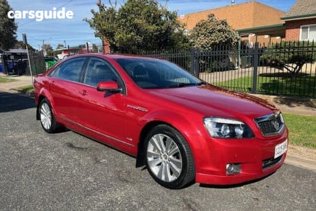 Red 2011 Holden Caprice Sedan