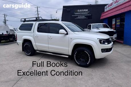 White 2015 Volkswagen Amarok Dual Cab Utility Tdi420 Highline (4X4)