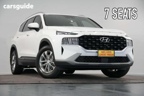 White 2021 Hyundai Santa FE Wagon Crdi (Awd)