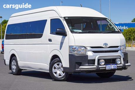 White 2014 Toyota HiAce Bus Commuter