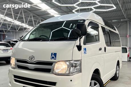 White 2012 Toyota HiAce Commercial