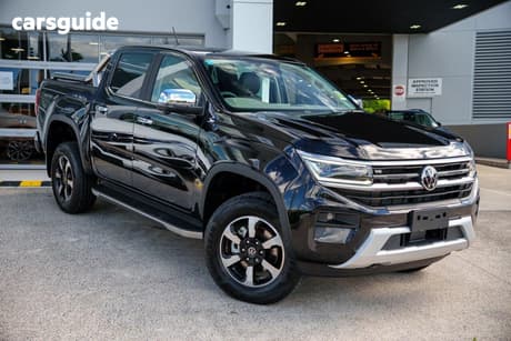 Black 2025 Volkswagen Amarok Dual Cab Utility Style Tdi500 4Motion Tray