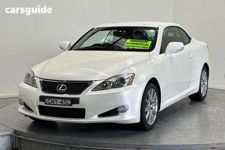 White 2010 Lexus IS250C Convertible Sports