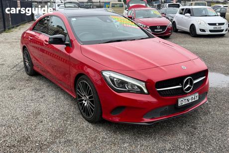 Red 2017 Mercedes-Benz CLA Coupe 200 117 MY17