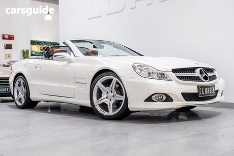 White 2008 Mercedes-Benz SL350 Convertible R230 08 UPGRADE