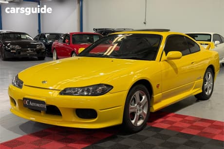Yellow 2001 Nissan 200SX Coupe Spec R