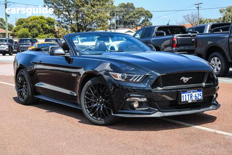 Black 2017 Ford Mustang Convertible Gt 5.0 V8