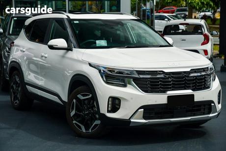 White 2025 Kia Seltos Wagon Gt-Line (Awd) (Sunroof)