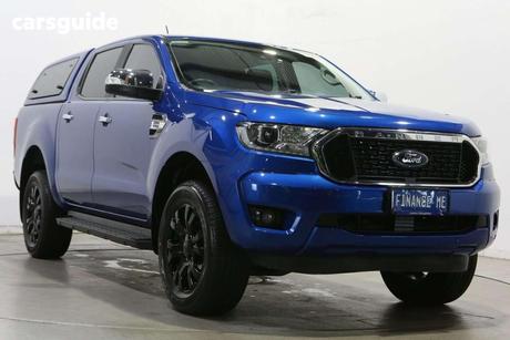 Blue 2021 Ford Ranger Double Cab Pick Up Xlt 2.0 Hi-Rider (4X2)