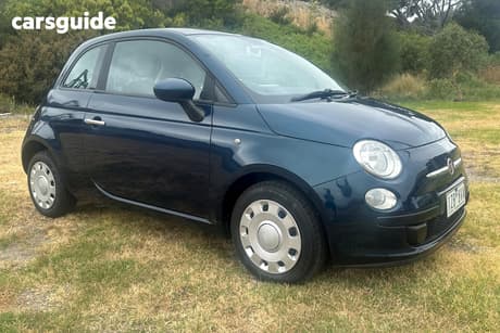 Blue 2014 Fiat 500 Hatchback Pop