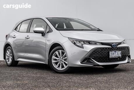 Silver 2024 Toyota Corolla Hatchback Ascent Sport Hybrid
