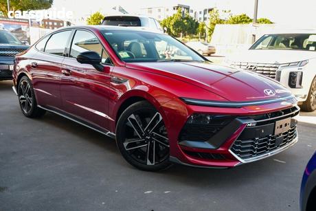 Red 2025 Hyundai Sonata Sedan N Line