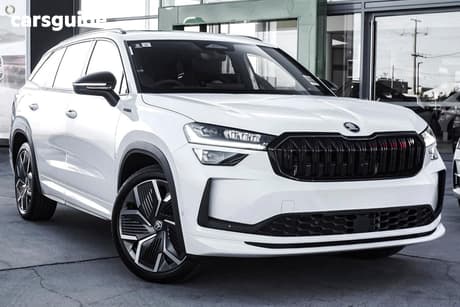White 2025 Skoda Kodiaq Wagon Sportline (4X4)