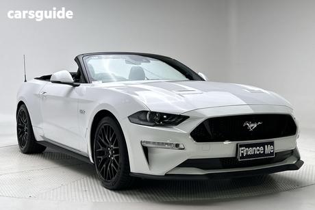 White 2018 Ford Mustang Convertible Gt 5.0 V8