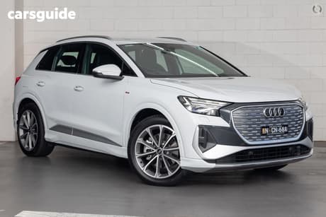 White 2024 Audi Q4 E-Tron Wagon 55