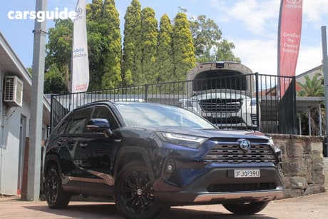 Blue 2024 Toyota RAV4 Wagon Cruiser (2Wd) Hybrid