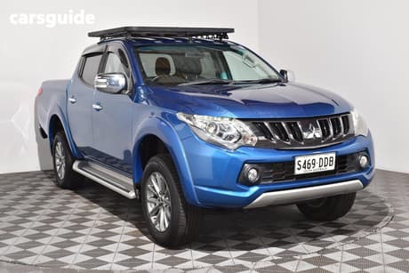 Blue 2017 Mitsubishi Triton Dual Cab Utility Gls (4X4)
