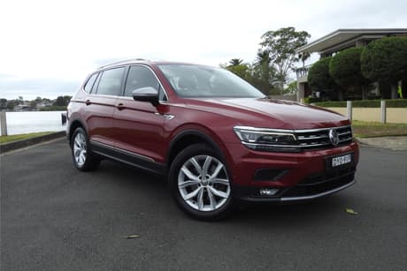 Red 2018 Volkswagen Tiguan Wagon Allspace 132 Tsi Comfortline