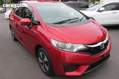 Red 2017 Honda Fit Hatch HYBRID