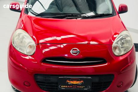Red 2012 Nissan Micra Hatchback St