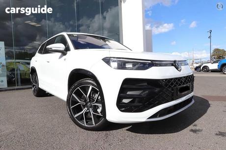 White 2025 Volkswagen Tayron Wagon 195Tsi R-Line 4Motion