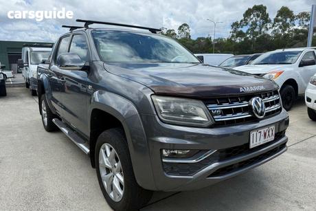 Grey 2016 Volkswagen Amarok Dual Cab Utility V6 Tdi 550 Ultimate